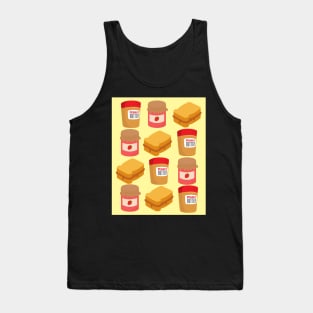 Peanut Butter And Jam Sandwich Patterns Tank Top